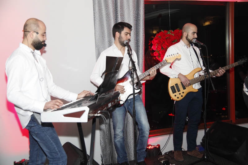 Charbel Khalil and the band at Burj on Bay 